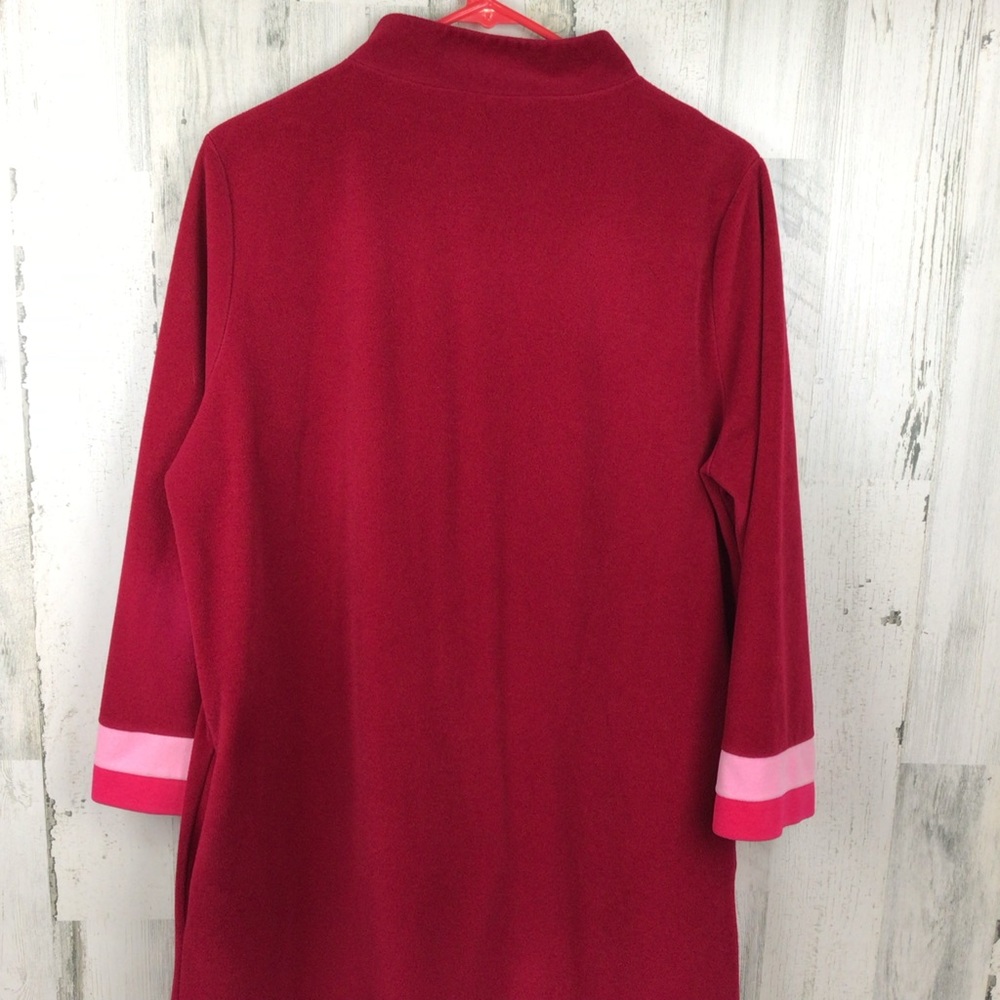 Vanity Fair Red and Pink Robe - Picture 3 of 7